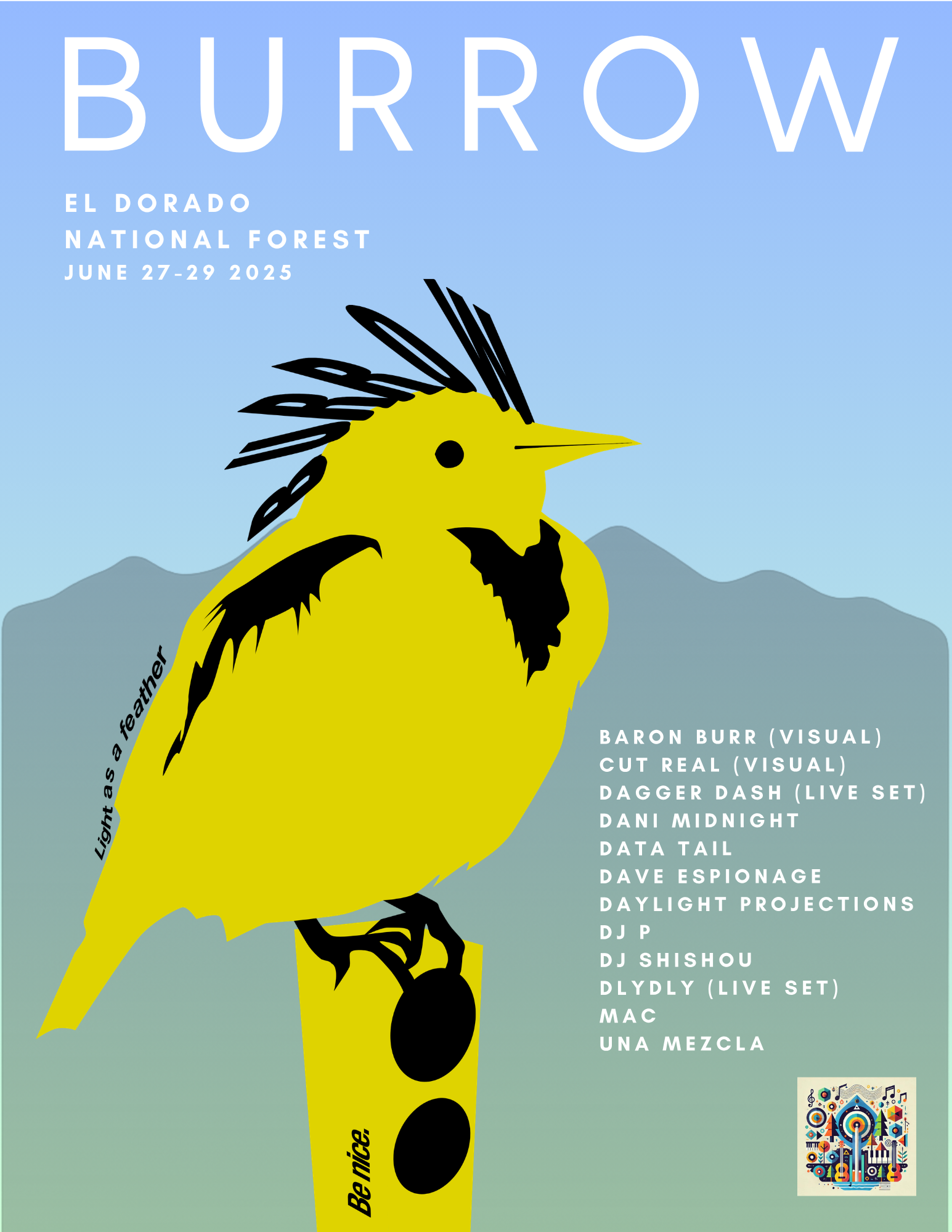 Burrow 2025 Morning Lineup